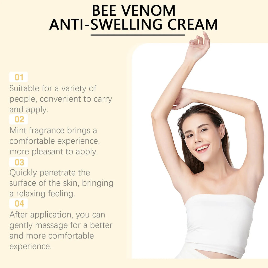 A 15g container of daily skin rejuvenation cream with mint leaf and bee poison.