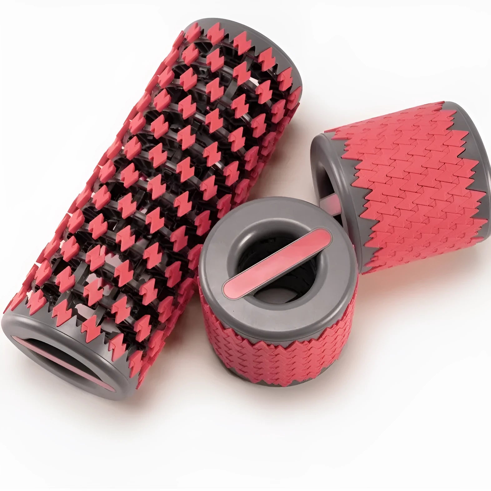 Adjustable telescopic foam roller in four colour options for home fitness and muscle relaxation