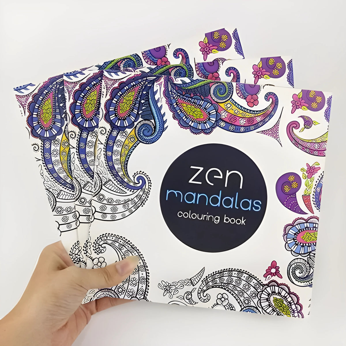 DIY colouring book with blank pages for drawing and colouring, paperback activity book for adults and children