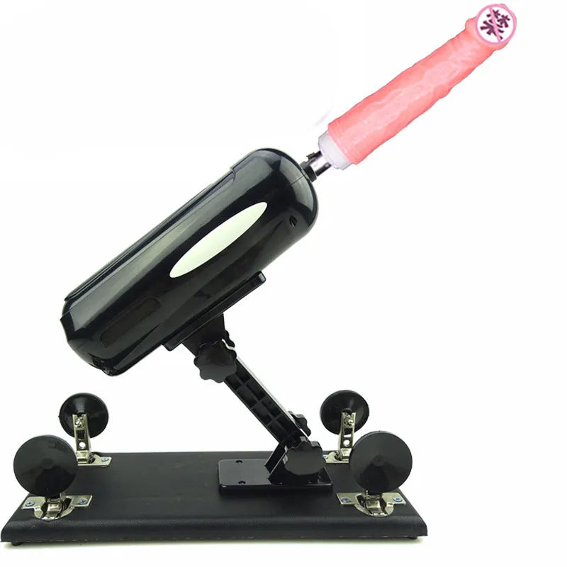Purple, black, or pink automatic telescopic thrusting tool made from PVC measuring 37 by 15 units