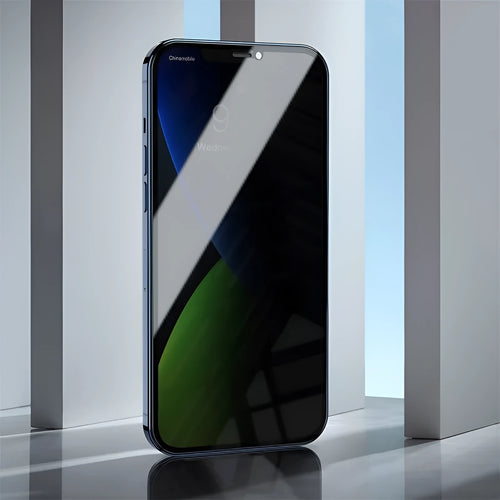 0.3mm black curved privacy tempered glass screen protector for iPhone 12 mini 5.4 inch with cleaning bag