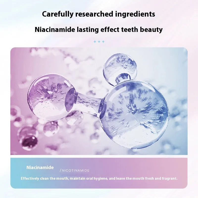 Nicotinamide Dazzling White Toothpaste 100g tube for adult oral care with whitening function