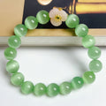 Handmade glass bracelet with floral beads in yellow, pink, white or green colour options
