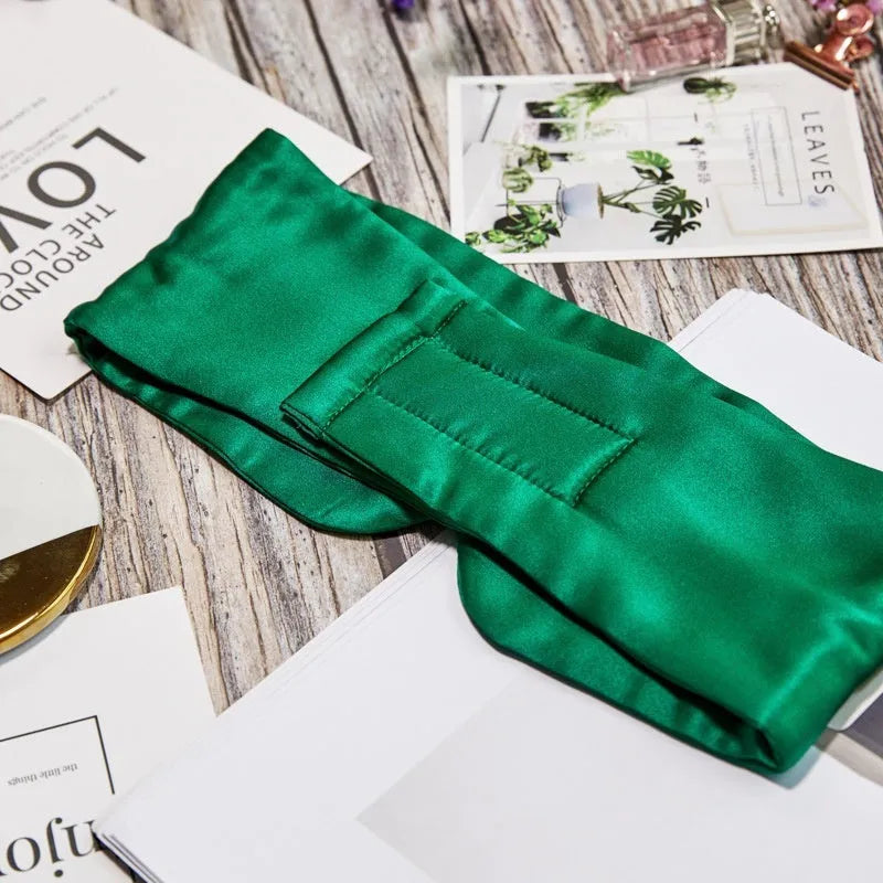 Mulberry silk sleep eye mask for light blocking in multiple colour choices