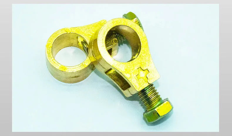 Pure copper automotive battery clamp for cable terminal connections