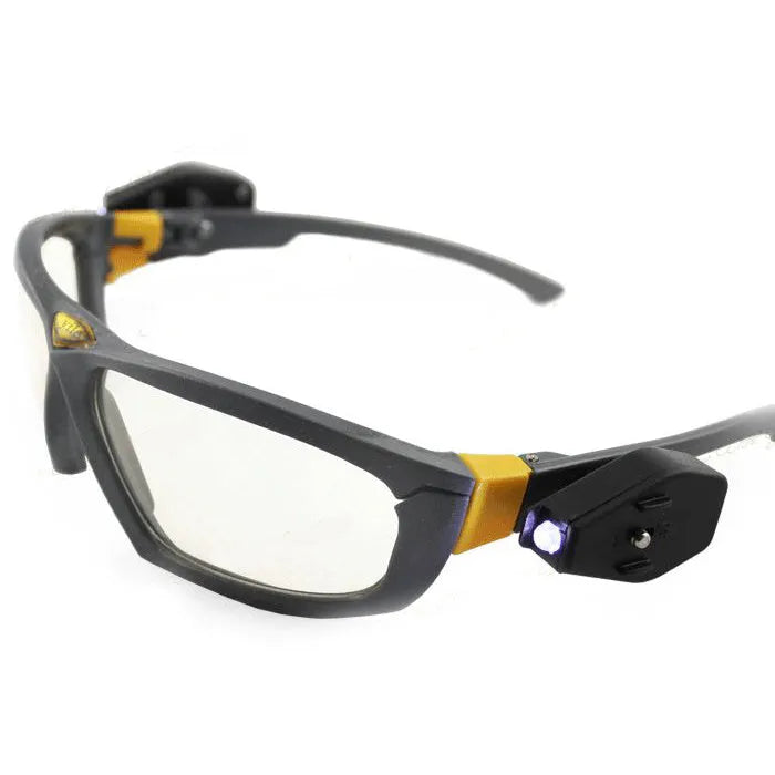 Yile anti impact goggles with built-in LED lamp for night work, impact and scratch resistant