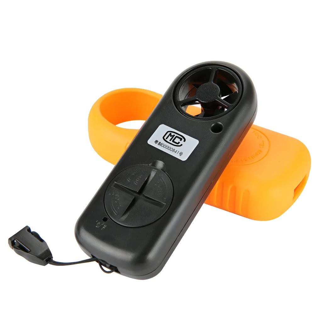 Biaozhi GM816 orange digital portable wind speed measuring instrument anemometer.