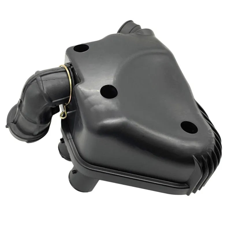Black plastic motorcycle air filter assembly for YAMAHA BWS100 4VP ZUMA, replacement part.