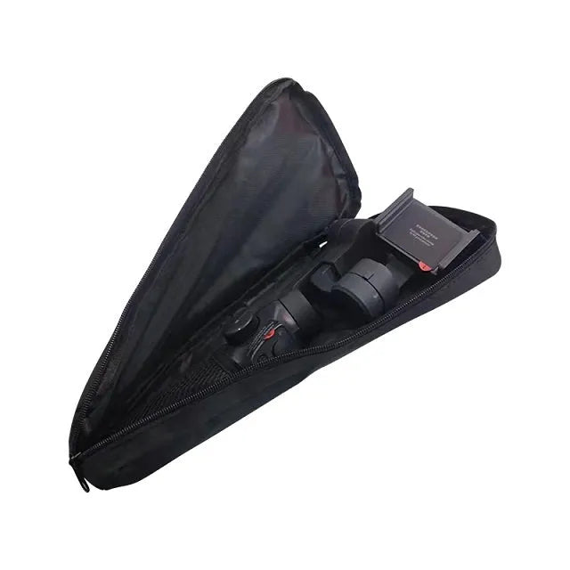 Black cloth portable storage bag for mobile phone stabiliser accessories
