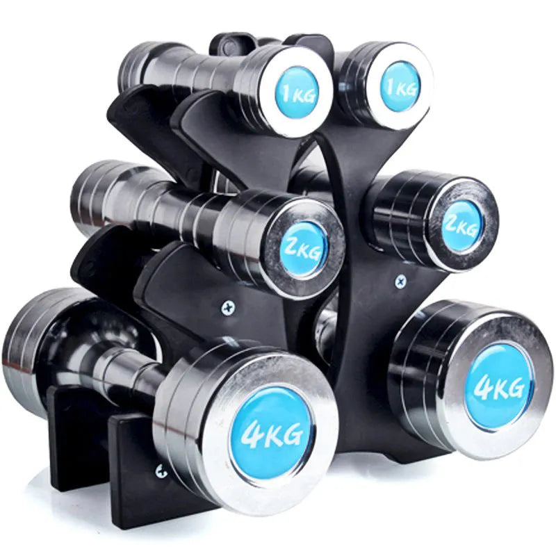 PVC dumbbell rack holder stand for home gym fitness storage, multiple size options available