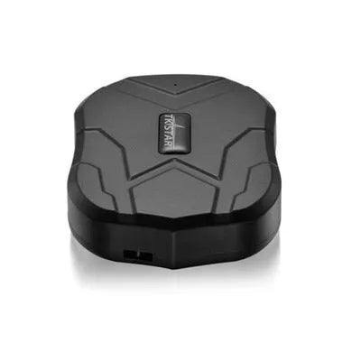 Black GPS locator tracker with 5000 mAh battery, waterproof mini casing, magnet mount, 90 x 74 x 25 mm