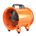 8 inch portable axial flow fan with 5 metre air duct for industrial dust removal