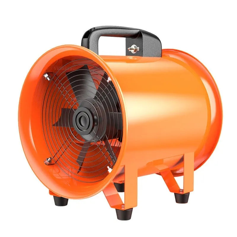 8 inch portable axial flow fan with 5 metre air duct for industrial dust removal