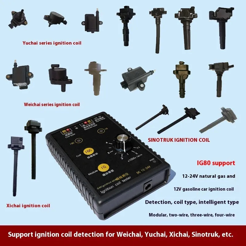 IG80 automobile ignition coil detector for gasoline and natural gas vehicles