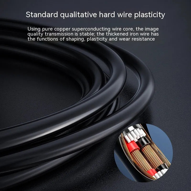 HD waterproof inspection camera with 8mm diameter probe for automotive repair and plumbing diagnostics