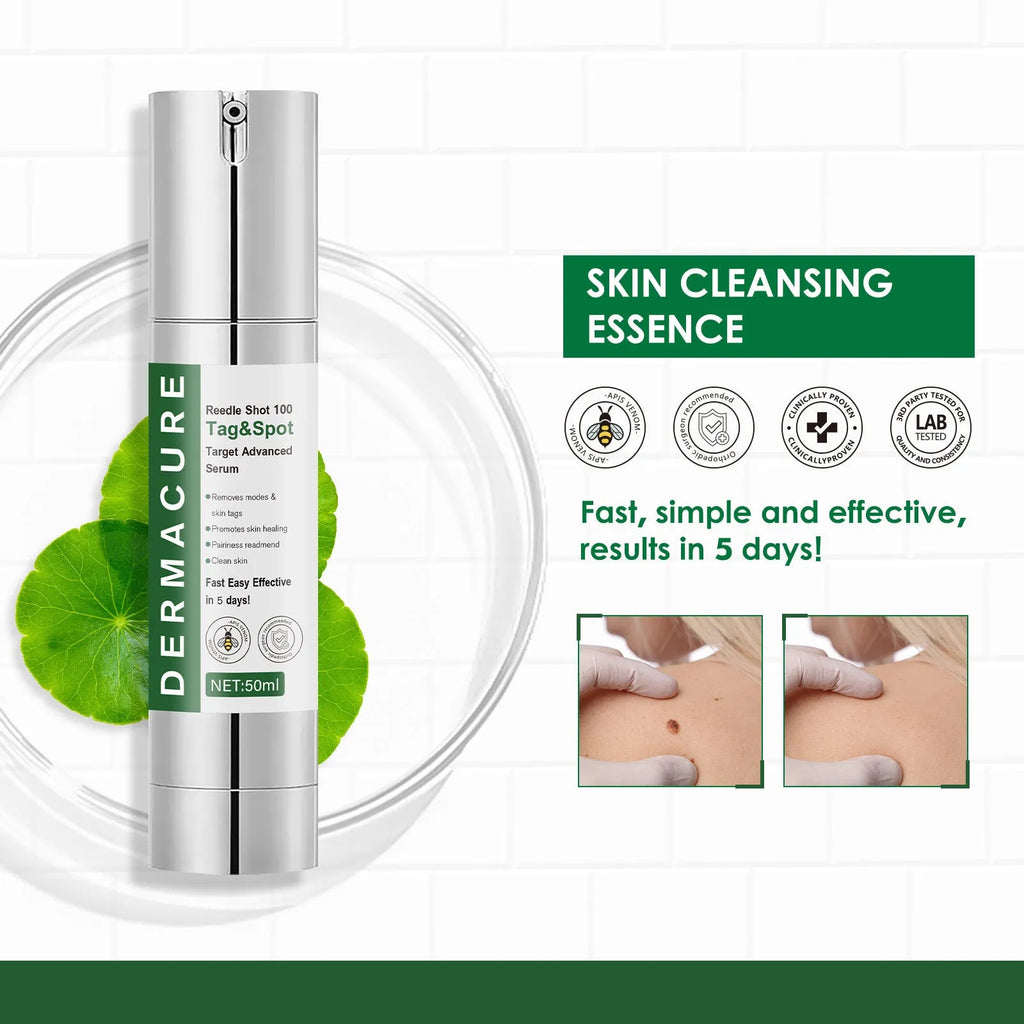 50ml bottle of gentle skin care solution for facial cleaning with three-year shelf life