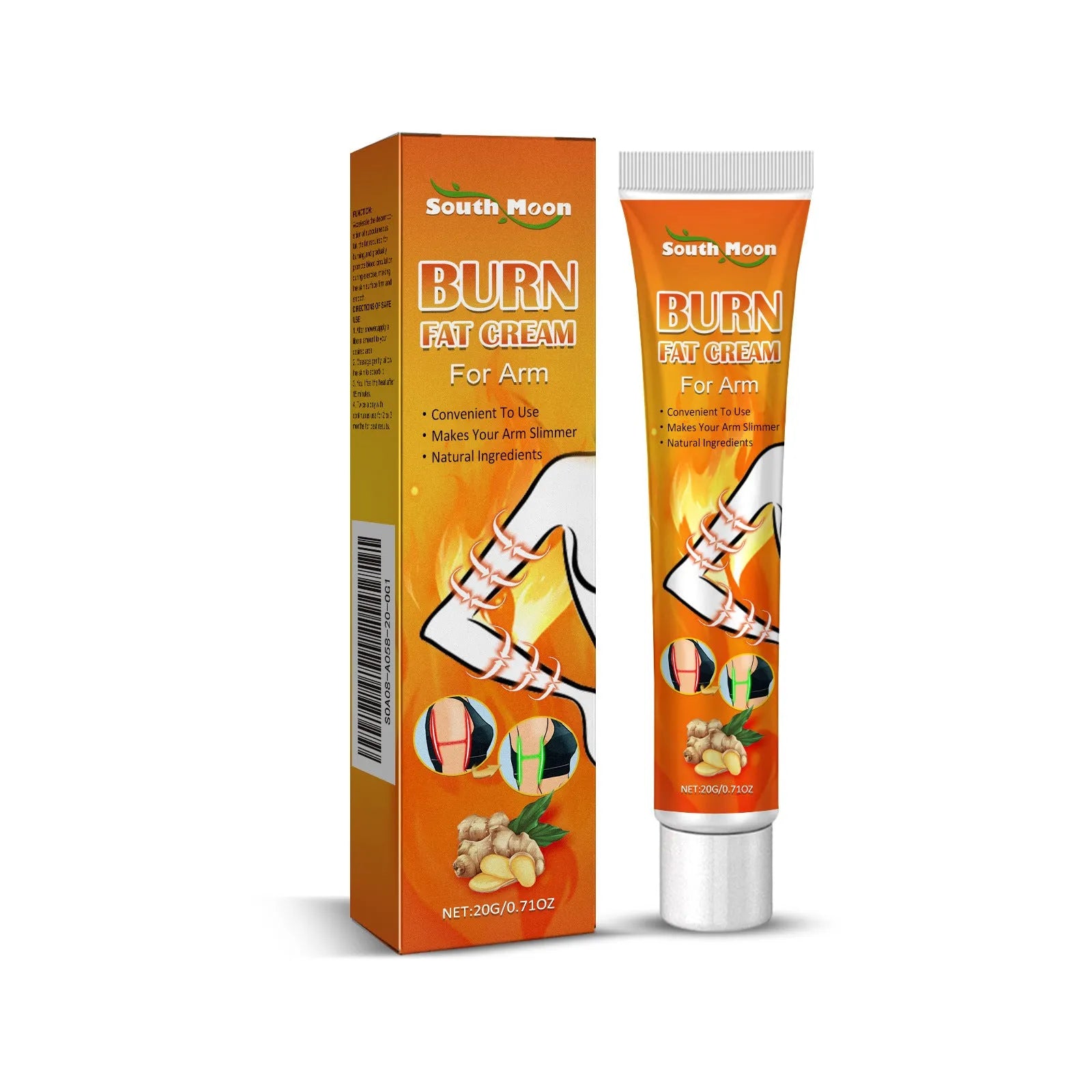 20g tube of body firming cream with peppermint oil and Sophora flavescens.