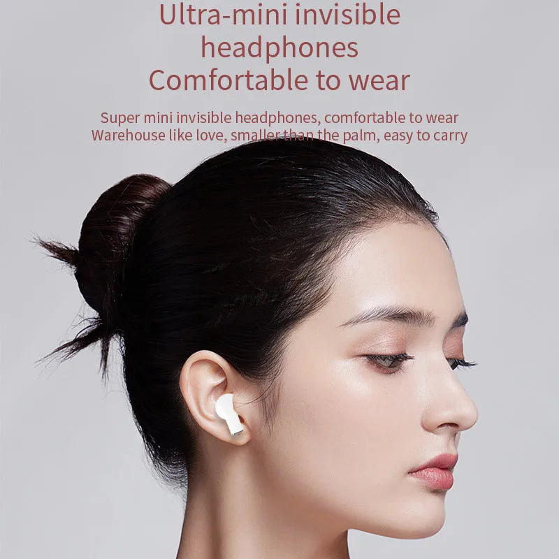 K520 Creative Rotatable Bluetooth wireless earphones in black, white, and pink colour options.