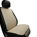 A linen universal car seat cushion shown in a classic black colour variant.