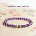 Nine purple lotus bracelet women's retro Chinese style mixed material jewellery