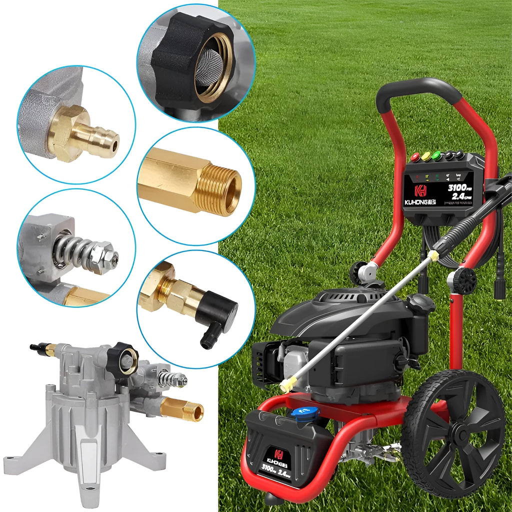P170 swash plate aluminium pump for petrol pressure washers with perpendicular shaft
