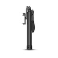 Black aluminium alloy Bluetooth selfie stick extended to 160cm with tripod base and remote control