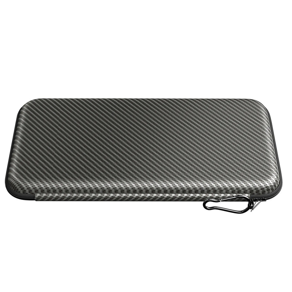 Silver grey golf double glove storage box with two brackets for golf accessory organisation