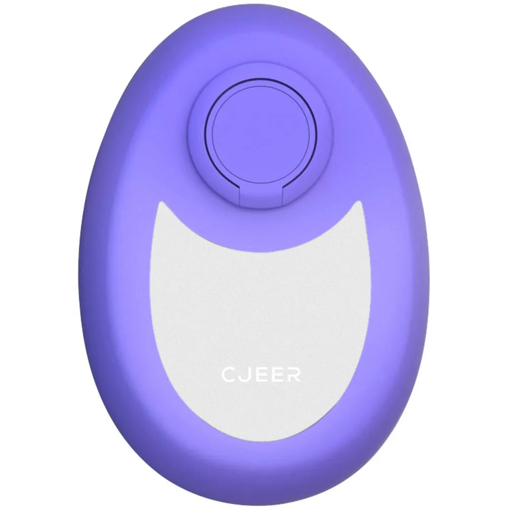 Crystal hair removal device with nano-glass surface and metal finger ring
