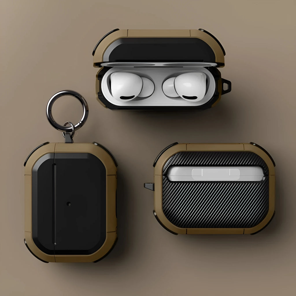 TPU and PC protective shell for Apple AirPods 1, 2, and Pro cases in multiple colour options