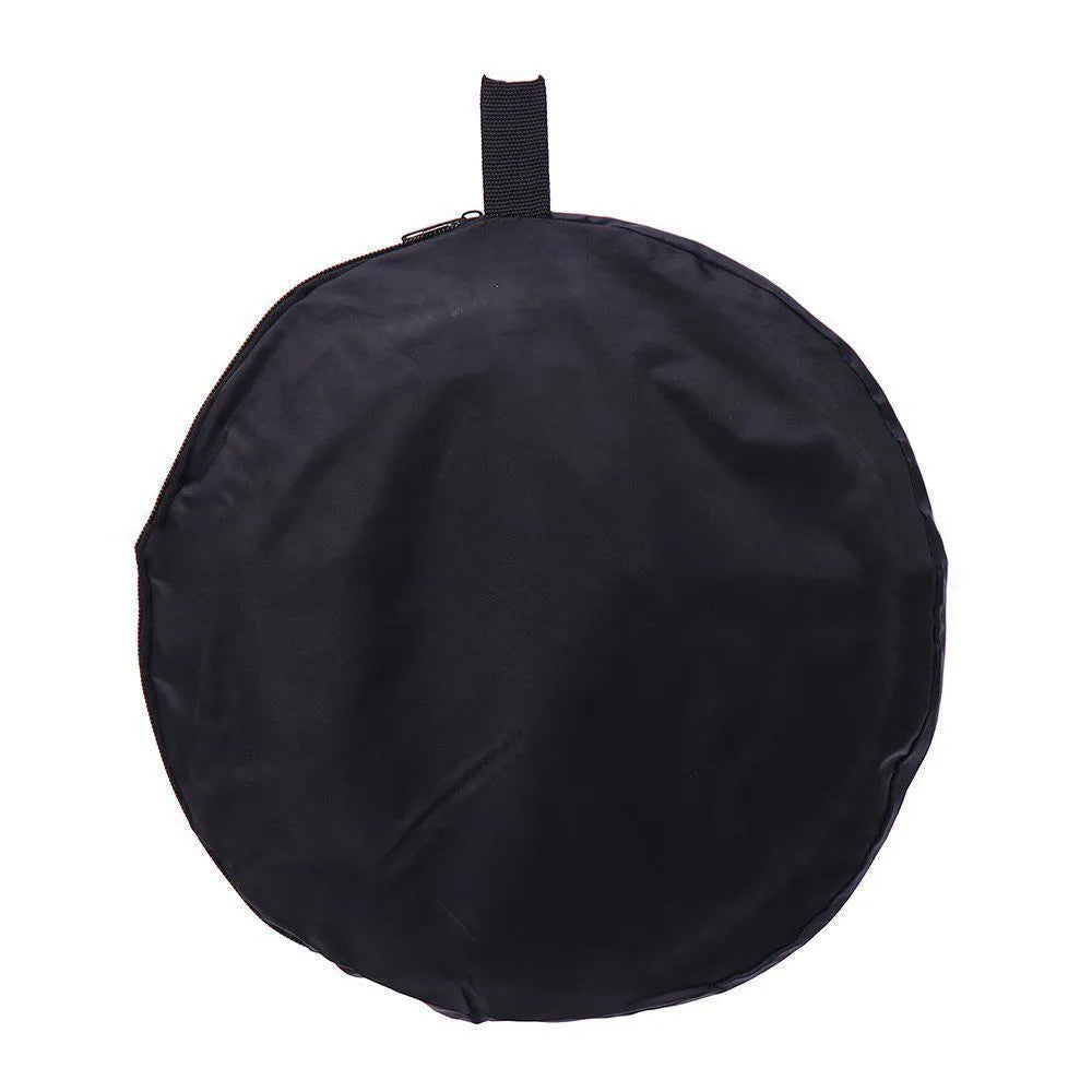Round 60cm 5 in 1 collapsible photography reflector with gold silver white black translucent surfaces and carrying case
