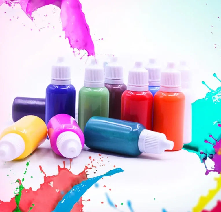 Hand painted doodle educational toys floating painting gouache art set with pigment tubes and drawing paper