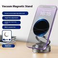 Vacuum adsorption magnetic car phone holder in black or white with N54 magnet and 7.5W charging