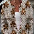Loose fit digital printed polyester top with lapel collar available in multiple sizes