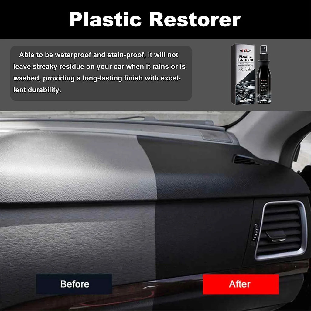 Car plastic renovation agent 100ml sponge cloth set for interior trim restoration