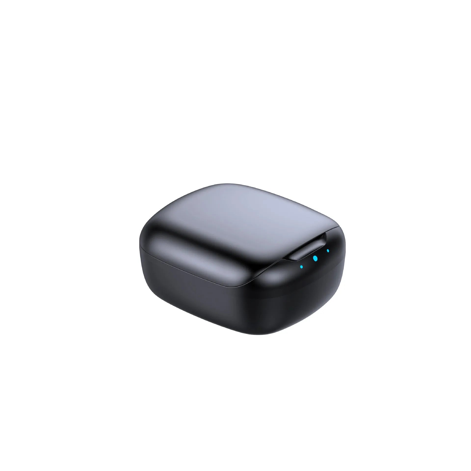 Black and white TWS Bluetooth 5.1 wireless in-ear headphones with USB charging case