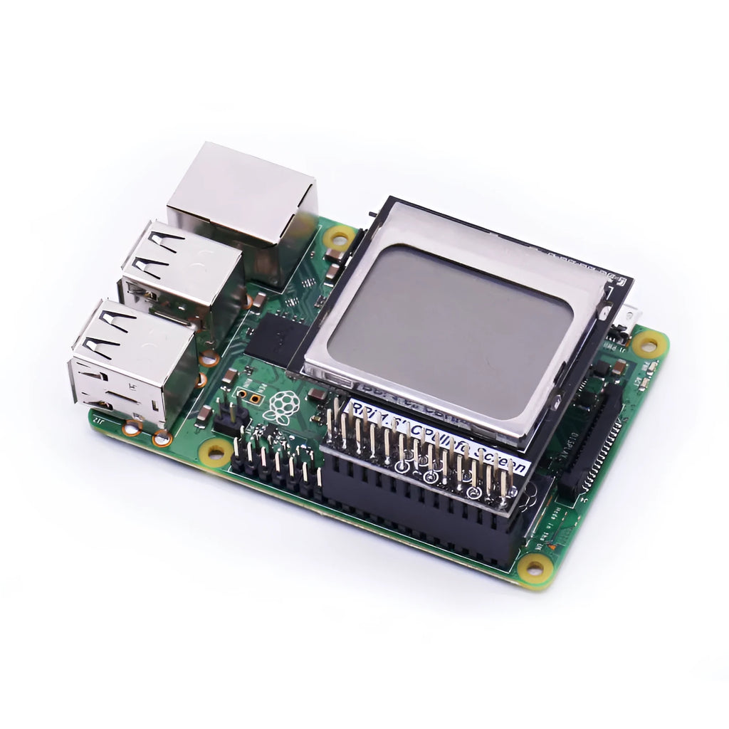 1.6 inch LCD display screen for Raspberry Pi showing CPU information