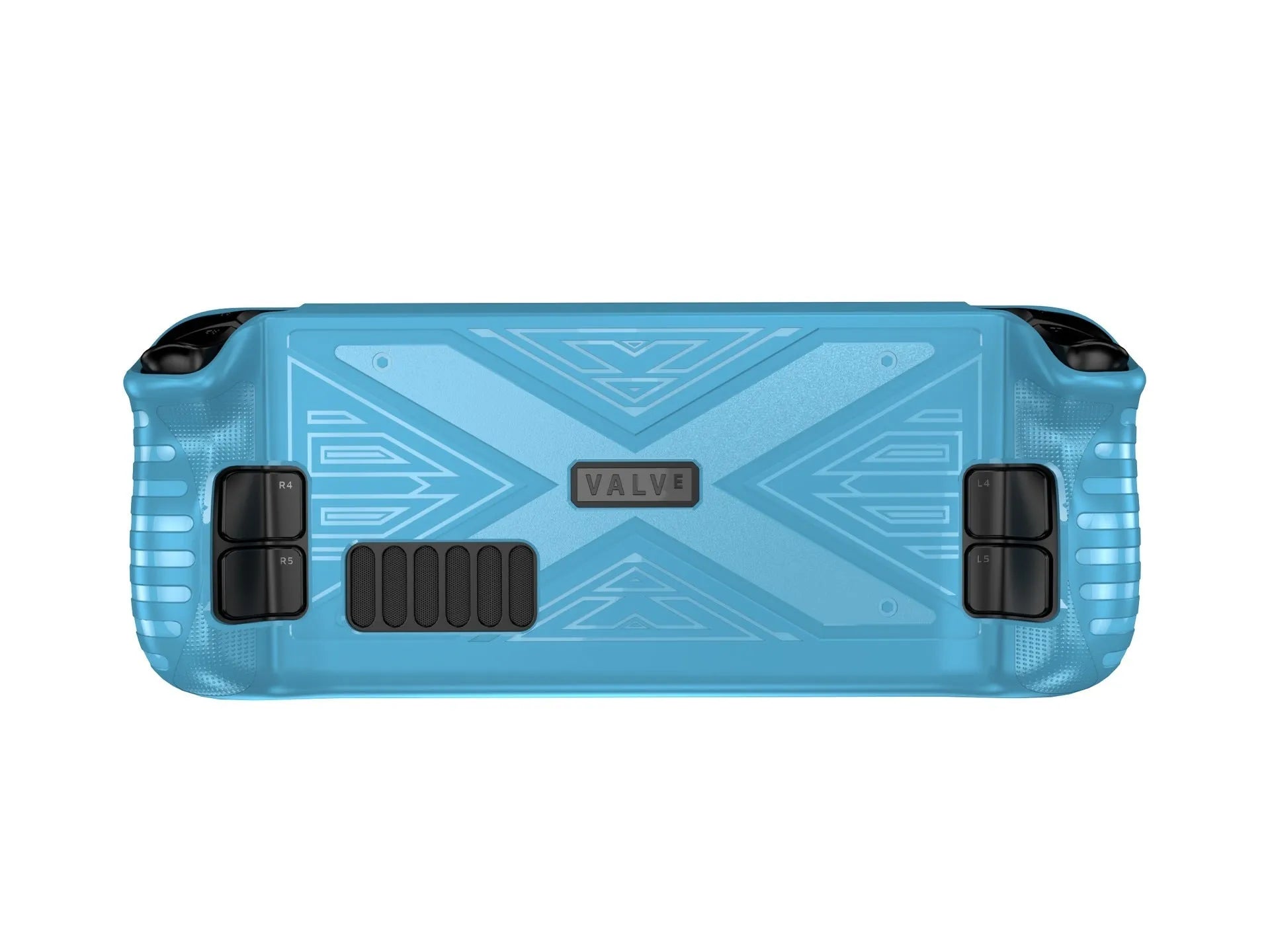 Soft TPU protective shell for a handheld game console in red, blue, and black colour options.