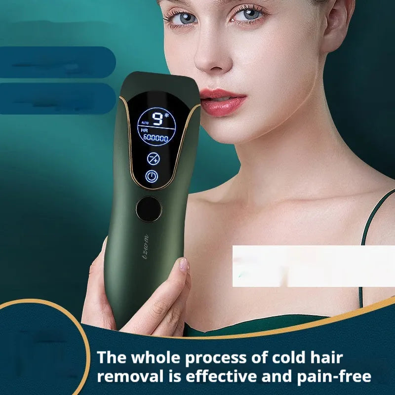 Sundial Freezing Point Hair Removal Device in white, green, or pink colour for whole body use.