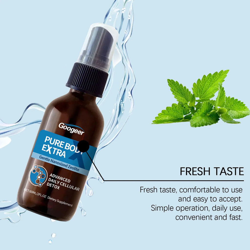 60ml oral spray body treatment product with spray mechanism for personal hygiene use
