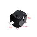 Black metal center console anti-theft box for armrest storage inside car, pressure resistant.