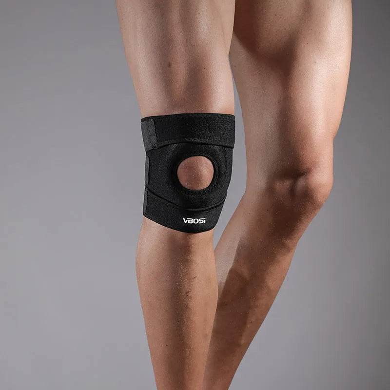 Black neoprene knee pad for running basketball mountain climbing biking dance yoga pressure protective gear