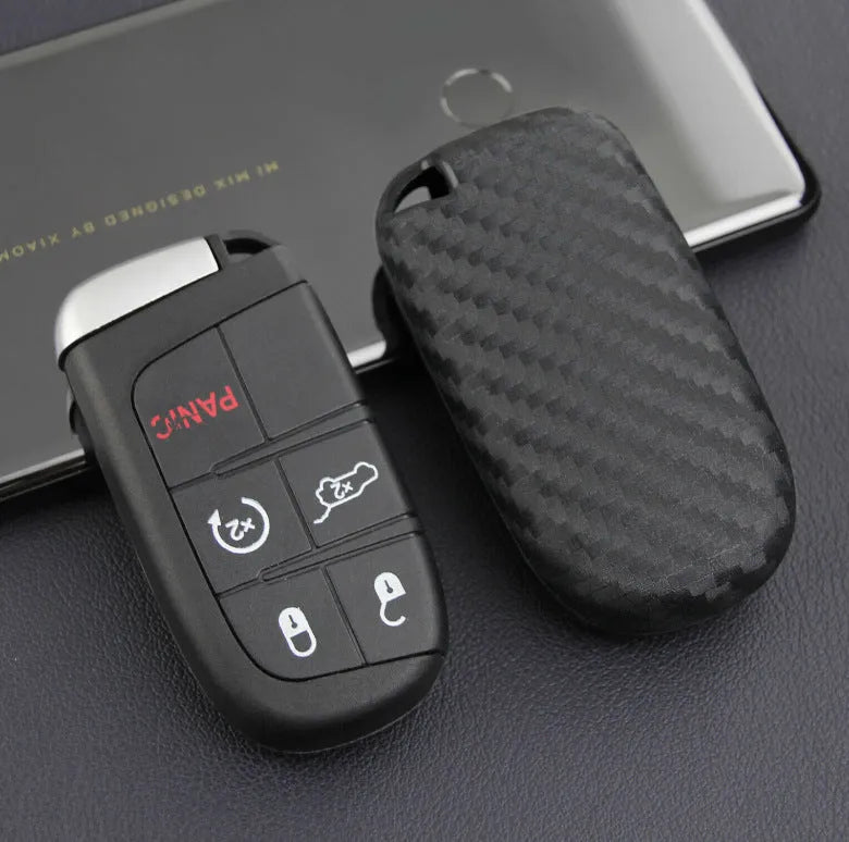 Silicone protective case for Dodge Chrysler Fiat car remote key fob.