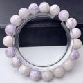 Natural purple turquoise beaded bracelet for women, showing stone colour variation.