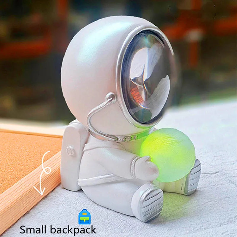Animal-themed atmospheric night light with LED illumination and resin construction
