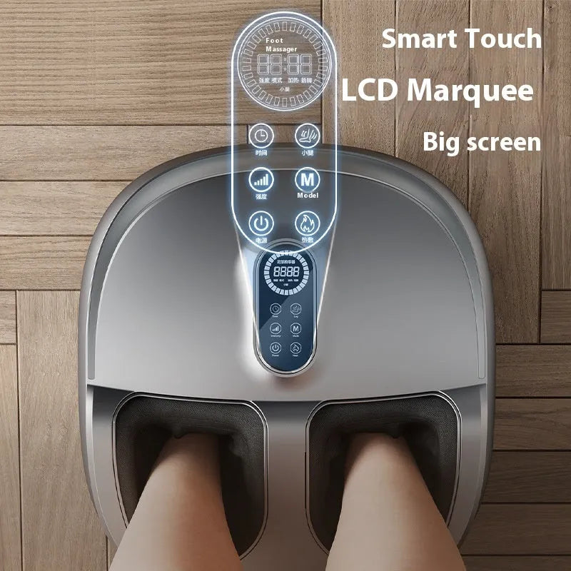 Fully automatic foot massage machine with wireless remote control and timer, 47.5x27x43cm, in four colour options