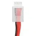 7.4V 1200mAh lithium battery for RC cars and boats measuring 15x36x70mm