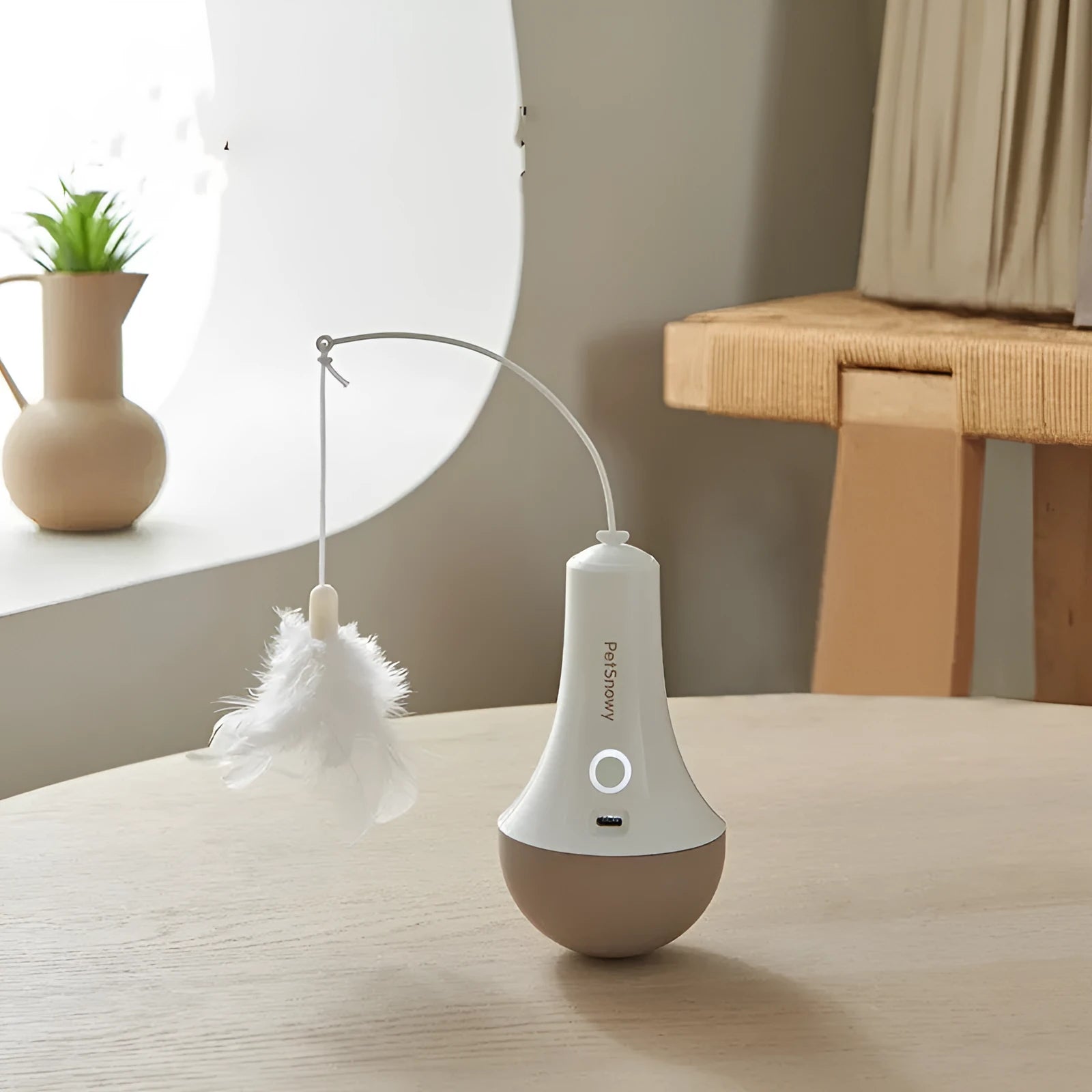 Intelligent Tumbler Electric Cat Toy with Type-C charging and ABS body