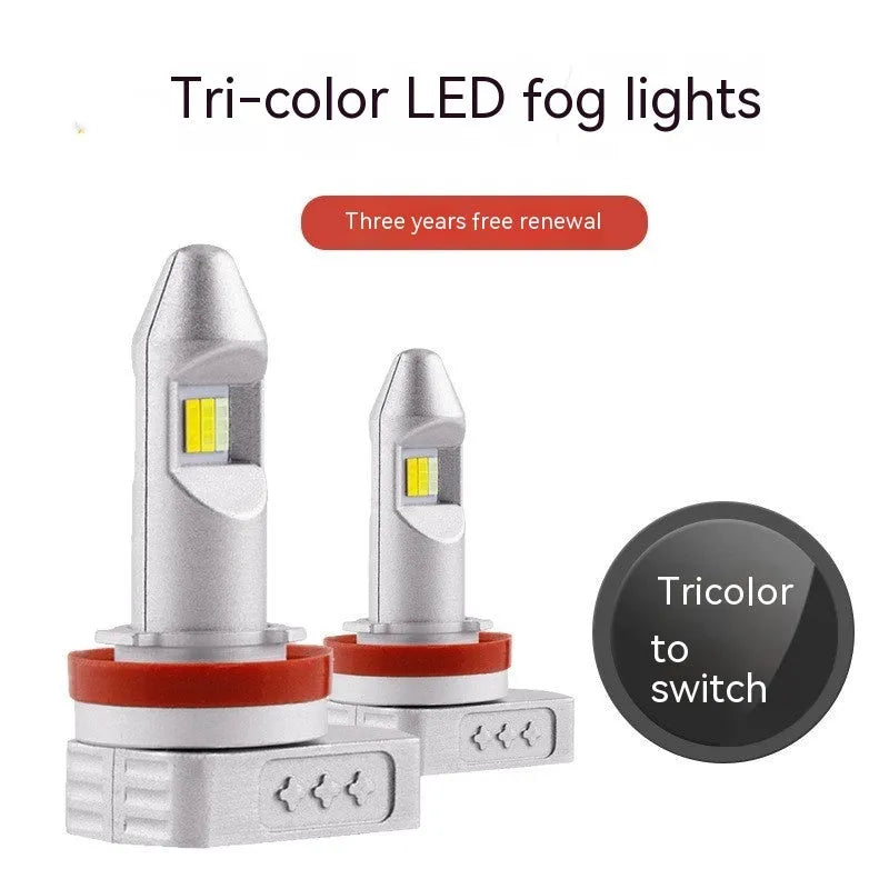 Universal LED fog lamp bulb retrofit light with aluminium housing, formats H8 H9 H11 9005 9006 PSX24 PSX26.