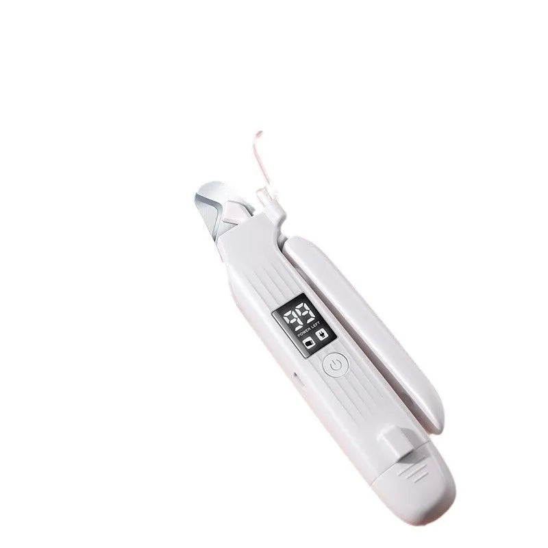 HZ8 White dog nail clippers with angled blades and ergonomic ABS handle