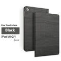Sapphire blue imitation leather iPad protective cover with a folded-out sleep bracket.